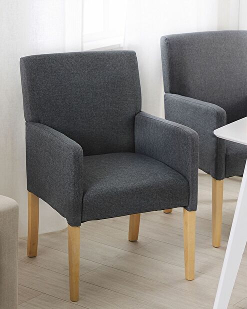 Jídelní židle ROCKY (textil) (šedá)