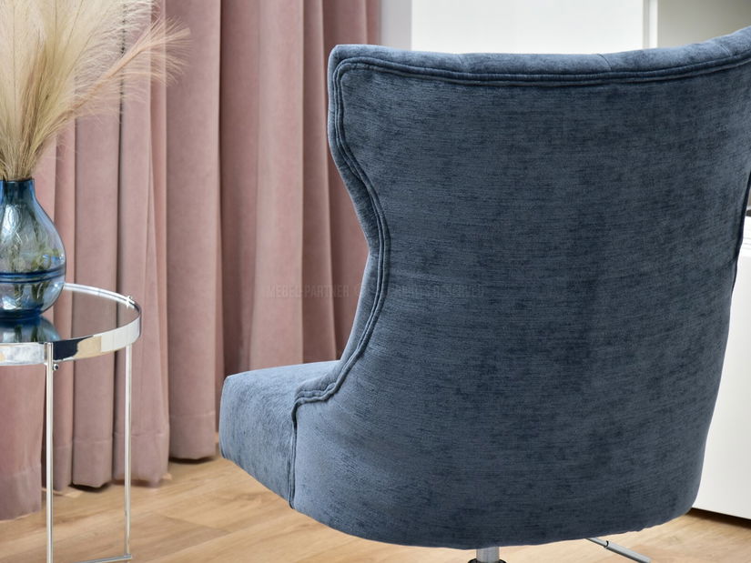 Křeslo Elza (modrá + černá)