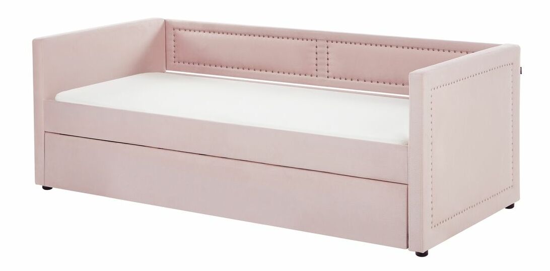 Jednolůžková postel 200 x 90 cm Mimza (lososová)