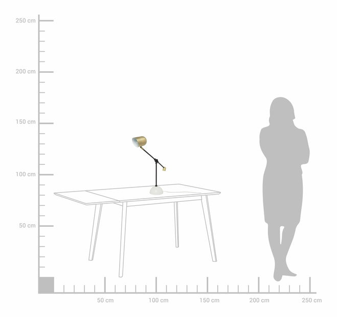 Stolní lampa Nadiad (bílá)