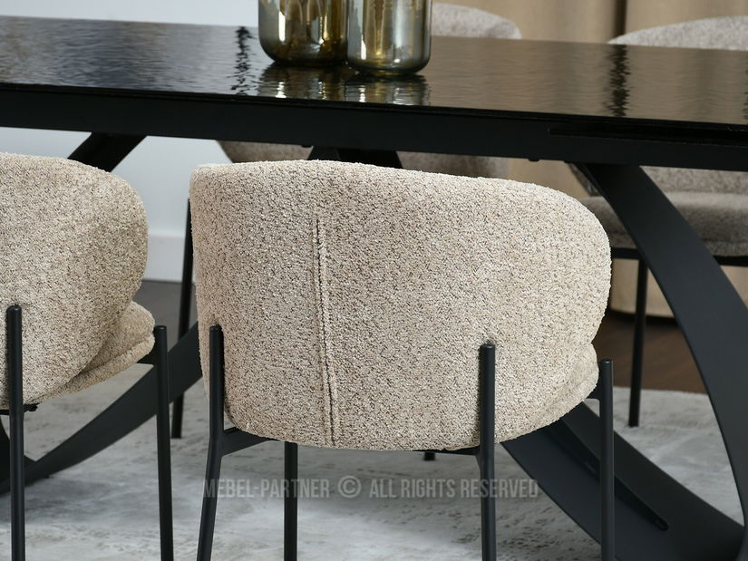 Židle Marleen (tmavobéžová + černá)