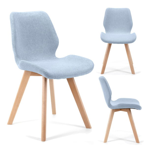 Jídelní židle Sivan (modrá) (4ks)