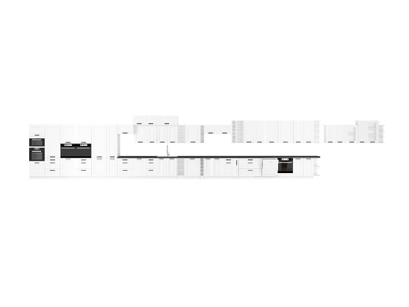 Horní skříňka Lesana 1 (bílá) 60 NAGU-36 1F 