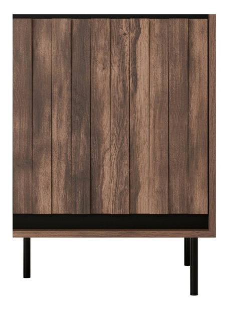 Šatní skříň Sting S1 (ořech + černá)