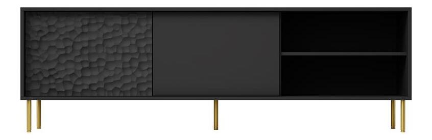 TV stolek Balle (černá + zlatá)