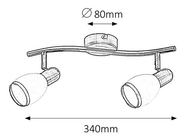Bodové svítidlo Elite 5971 (bronzová)