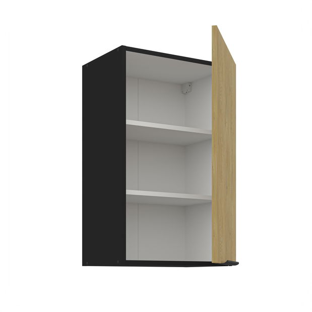 Horní kuchyňská skříňka Carminia 45 G-72 1F (dub cremona + černá)