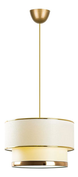 Stropní svítidlo Mesagrande 2 (krémová + zlatá)