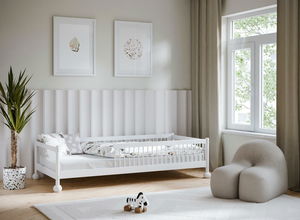 Dětská postel 90x200 cm Storsa (bílá) (s roštem)