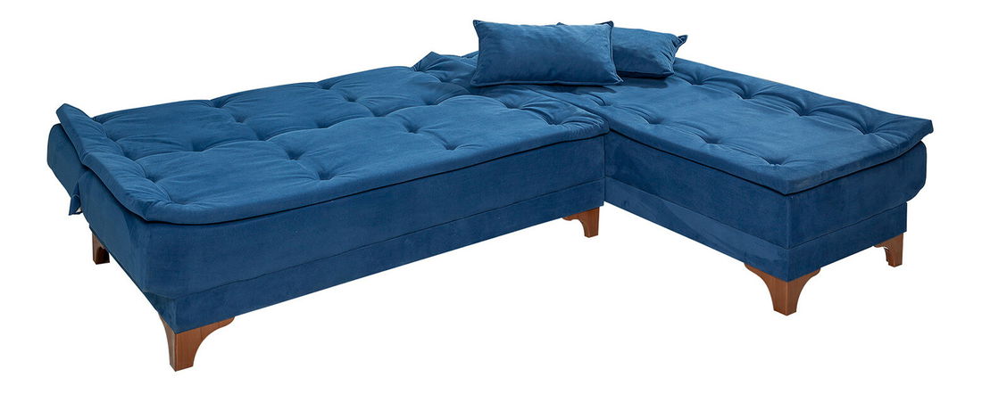Rohová sedací souprava Klaudi (P) (tmavá modrá) *výprodej