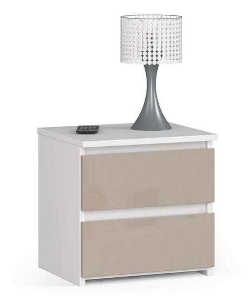 Noční stolek Cleania CL2 (cappuccino lesk)