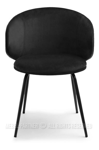 Židle Carmen (černá + chromová)