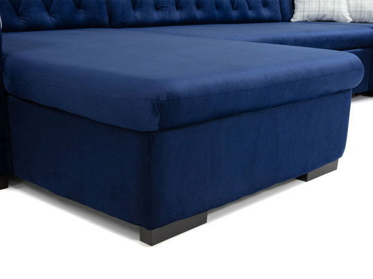 Velká sedačka do obývacího pokoje Emrys (Pravá ) (Magic Velvet 2216 + Senegal 818)