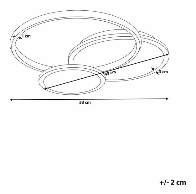 Stropní svítidlo Zain (černá)