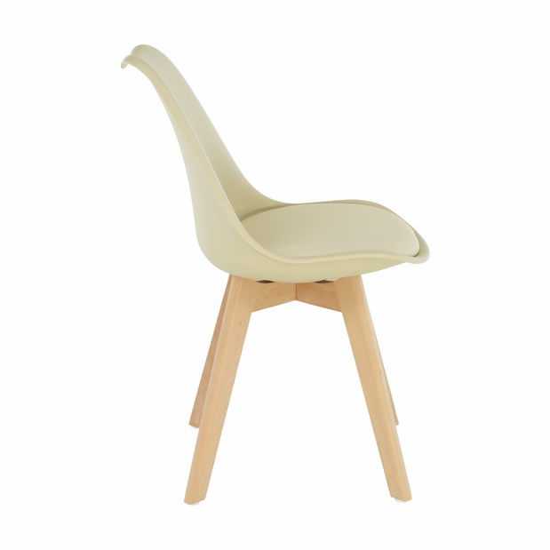 Jídelní stolička Balmaris (vanilková)