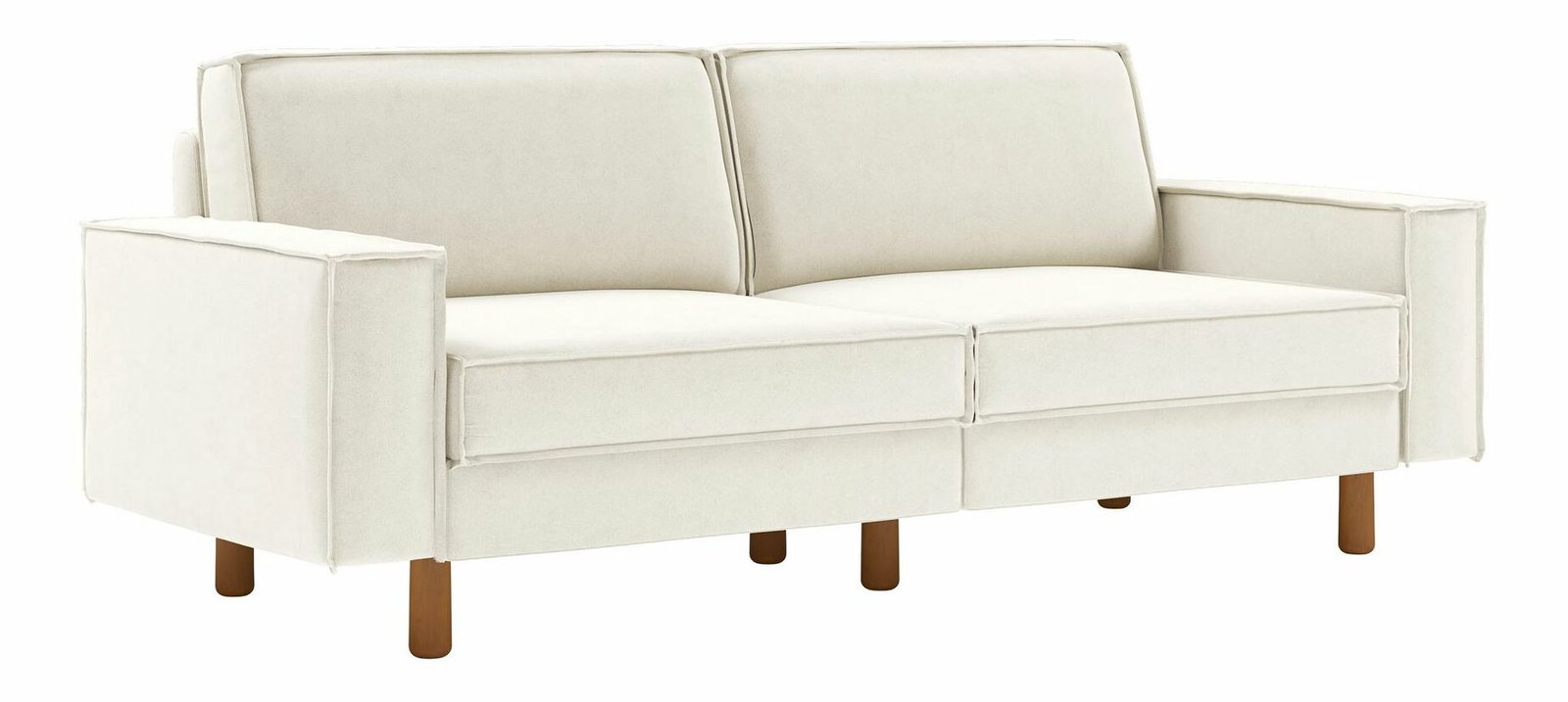 Pohovka Spary 3 (smetanová + ořech)