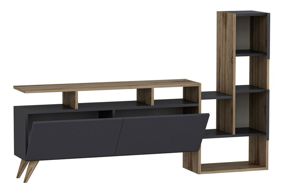 Obývací stěna Patovi 2 (ořech + antracit)