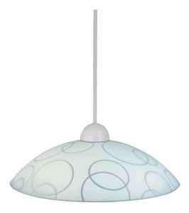 Závěsné svítidlo Ada 1844 (bílá + průhledná)