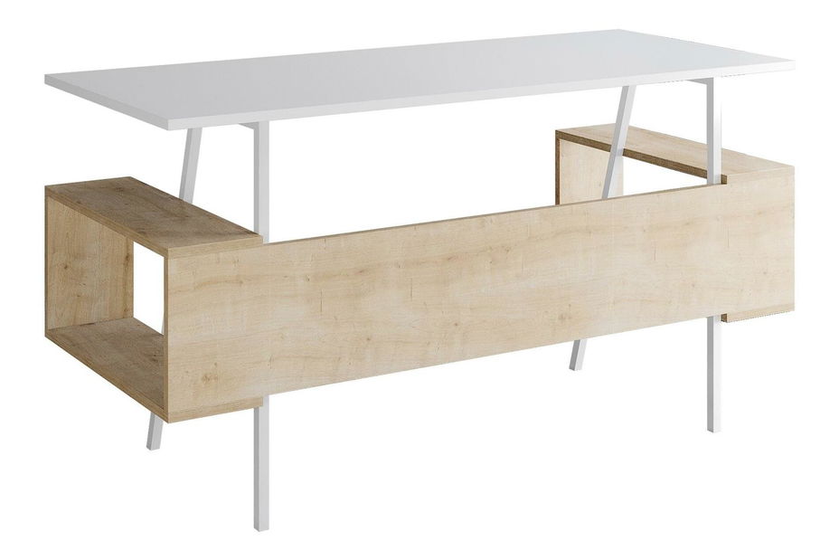 Psací stůl Tidoba 2 (bílá + dub)