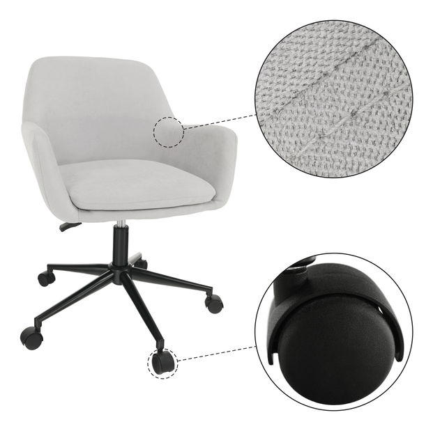 Kancelářské křeslo Lavon (šedá)