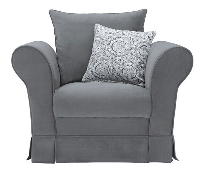 Křeslo BRW Margaret ES (šedá)