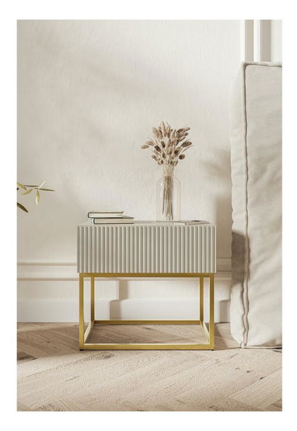 Noční stolek Vertigo V5 (sivobéžová)