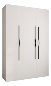 Šatní skříň 160 cm Carmela 50-2 (bílá + černá)