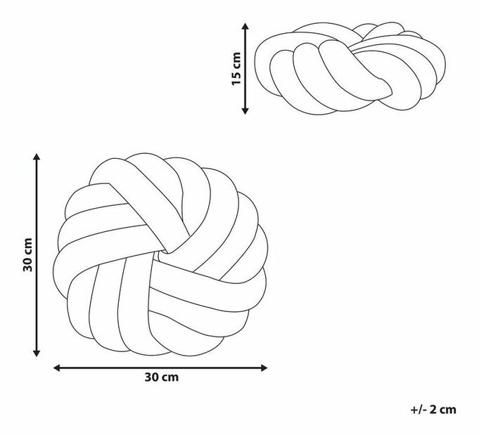 Polštář 30x30 cm ALEKKE (žlutá)