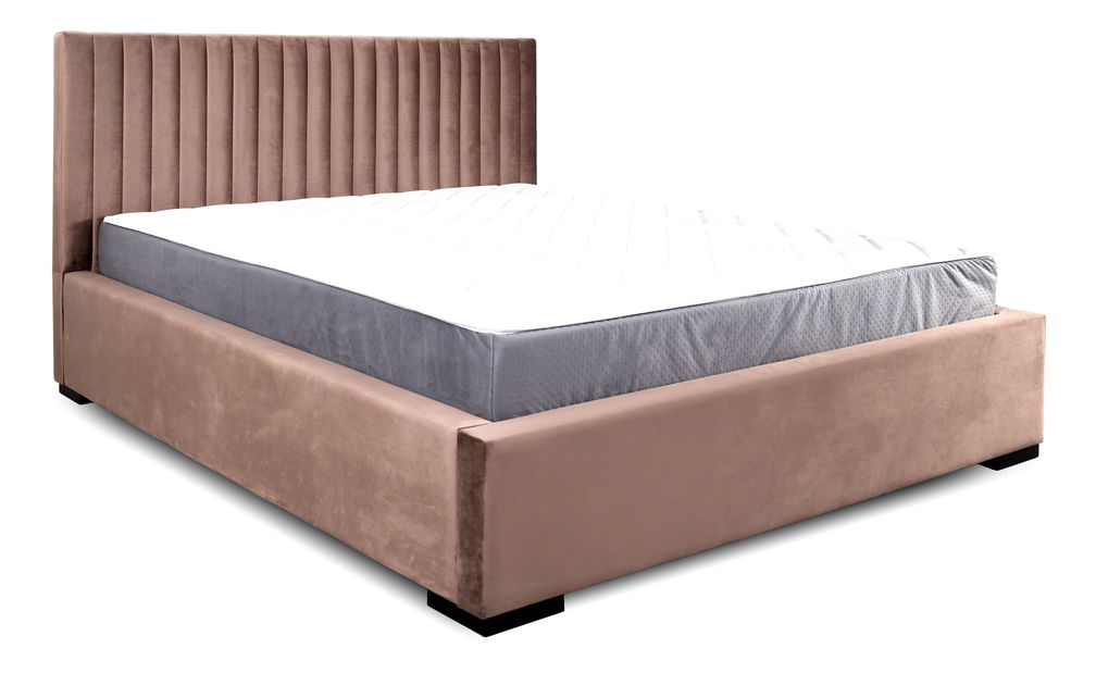 Čalouněná postel 180x200 cm Veggie (hnědá)