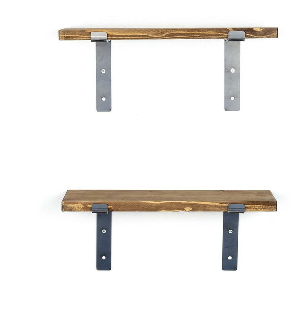 Set 2ks. polic Dupone 15 (ořech + černá)