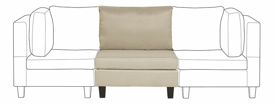 Modul židle FELLE (polyester) (béžová)