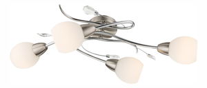 Stropní/nástěnné svítidlo Lilly 60209-4 (nikl + opál)