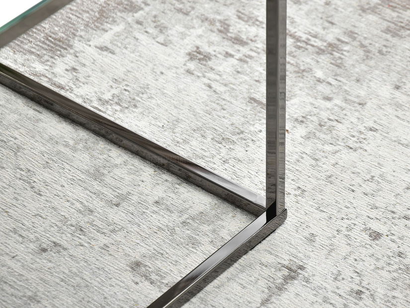 Konferenční stolek Bella Xl (chromová + černá)