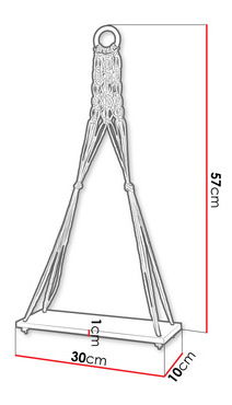 Závěsná police Kevarra 1 (přírodní)