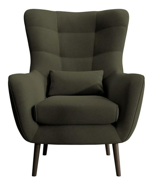 Křeslo Veneza 1 (olivová + černá)