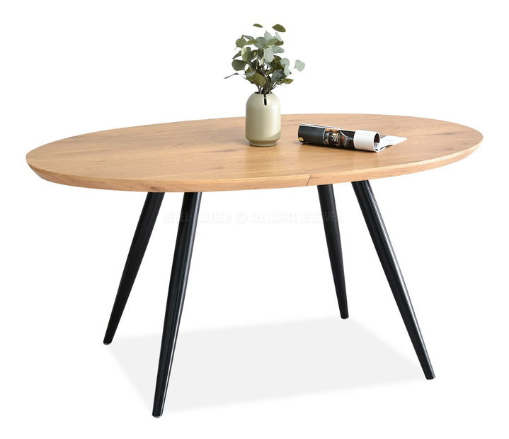 Jídelní stůl Lisbon (dub + černá)