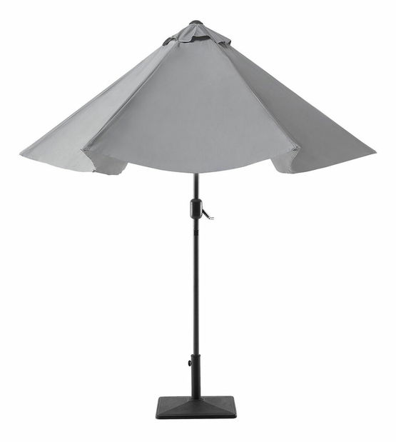 Zahradní slunečník 270 cm VARENA (kov) (tmavě šedá)