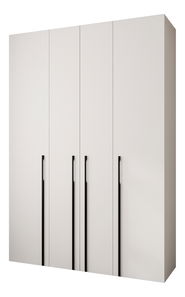 Šatní skříň 170 cm Carmela 50-3 (bílá + černá)
