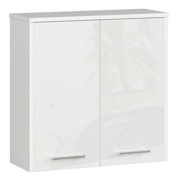 Závěsná koupelnová skříňka Farid TYP5 (bílý lesk)