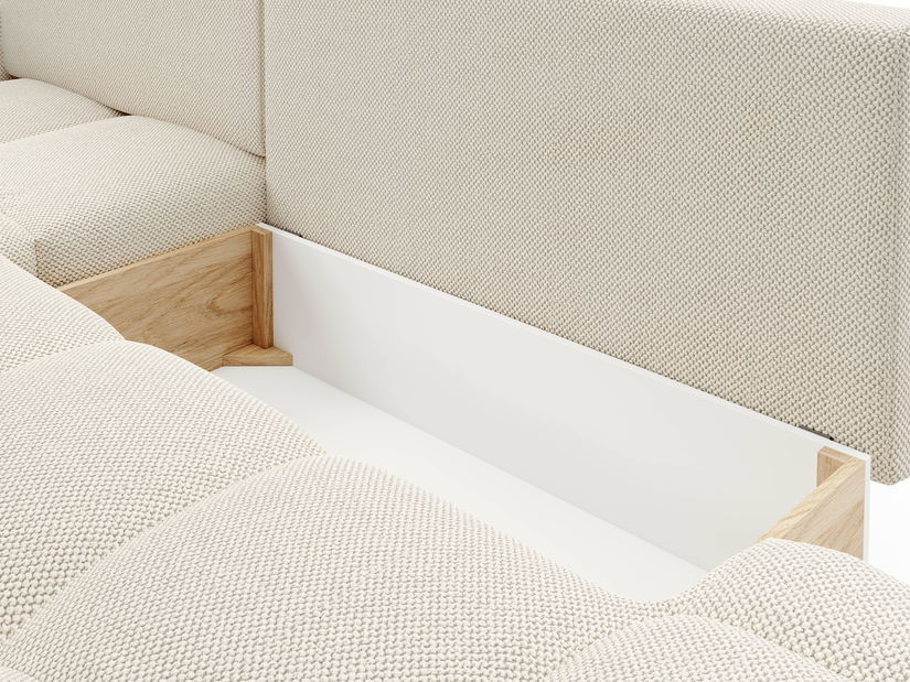 Rohová sedací souprava Sopran (světlobéžová) (L)