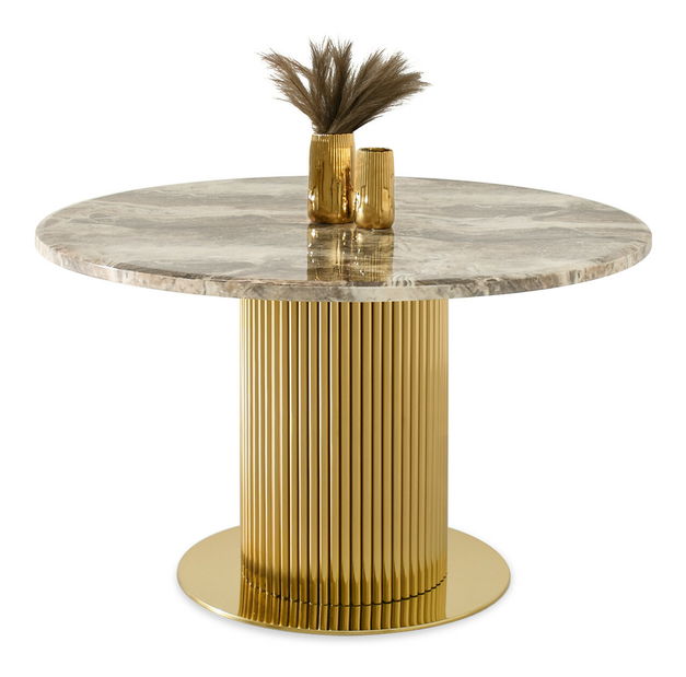 Jídelní stůl Sudoracion (mramor + zlatá)