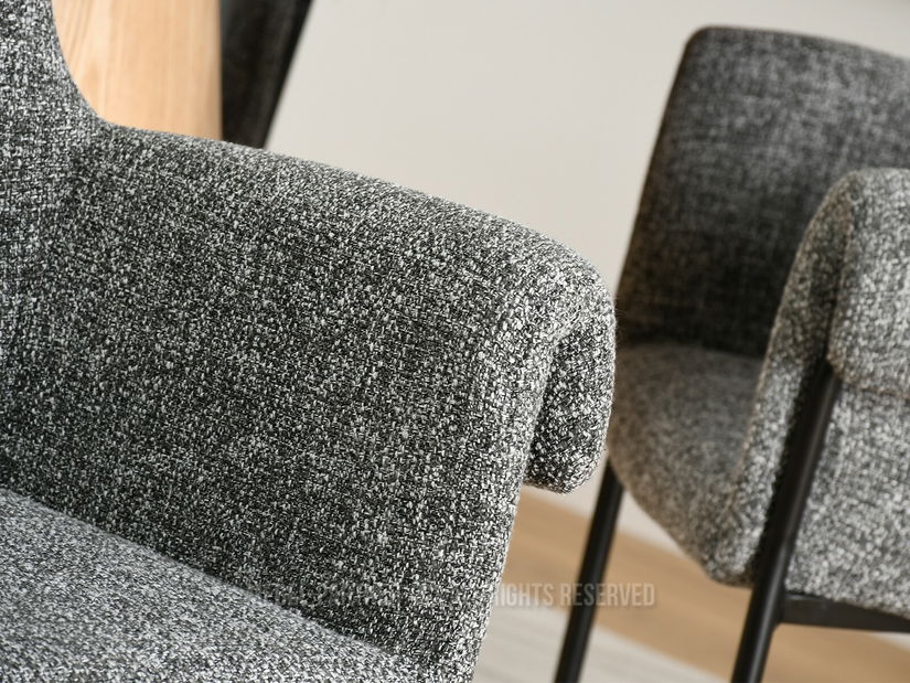 Židle Mateo (šedá + černá)