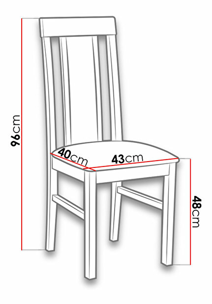 Set 2ks jídelních židlí Zefir II (černá + krémová)ks) *výprodej