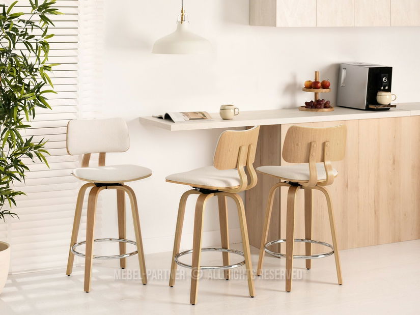 Židle Heindrich (krémová + dub)