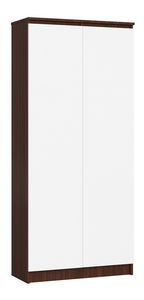 Policová skříň Rainer II (wenge + bílá)