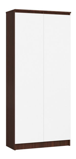Policová skříň Rainer II (wenge + bílá)
