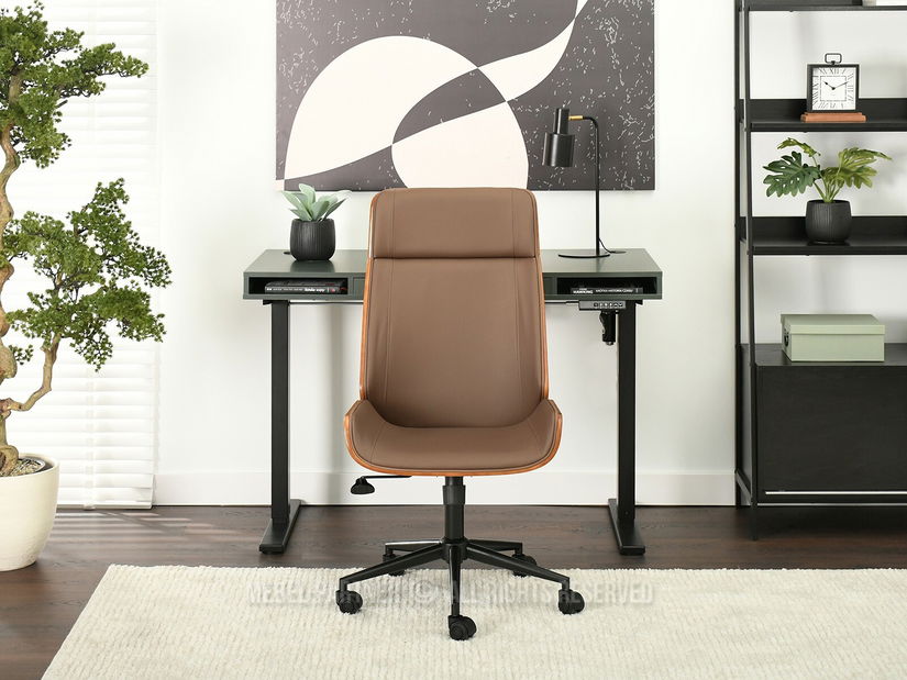 Židle Aukley (ořech + černá)