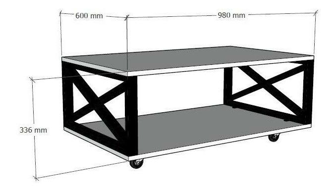 Konferenční stolek Pidade (borovice atlantická)