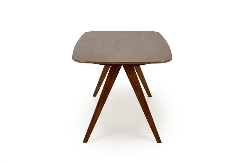 Jídelní stůl Pedrito (ořech + černá) (pro 6 osob)