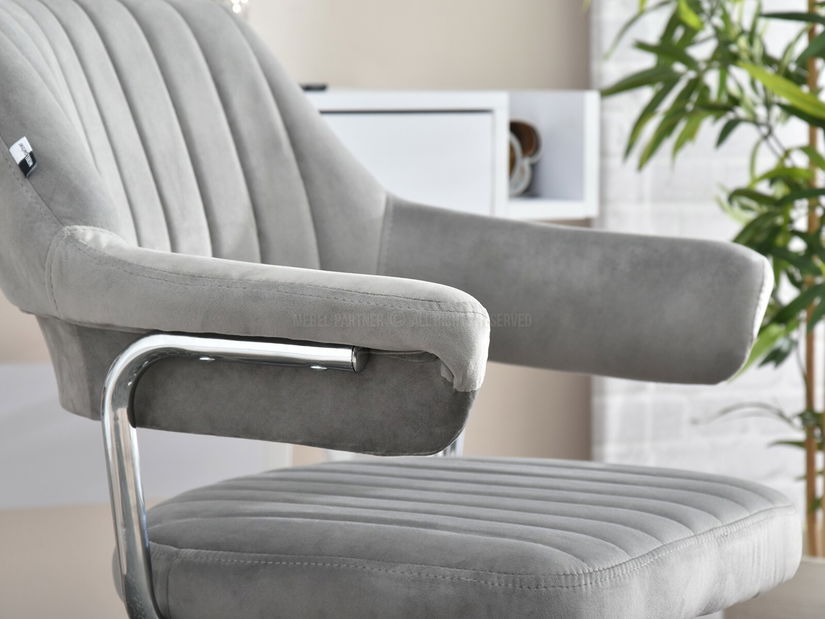 Židle Merylyn (šedá + chromová)